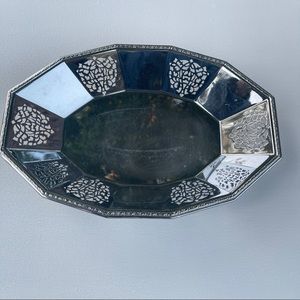 Vintage Style Metal Decorative‎ Oval Tray